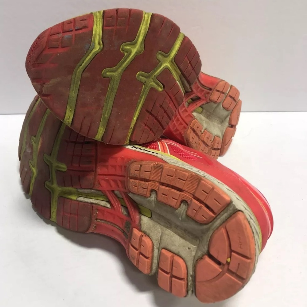 Asics Women’s Gel Kayano 26, Red/Yellow Sneakers, Size 7 M. - Picture 5 of 6